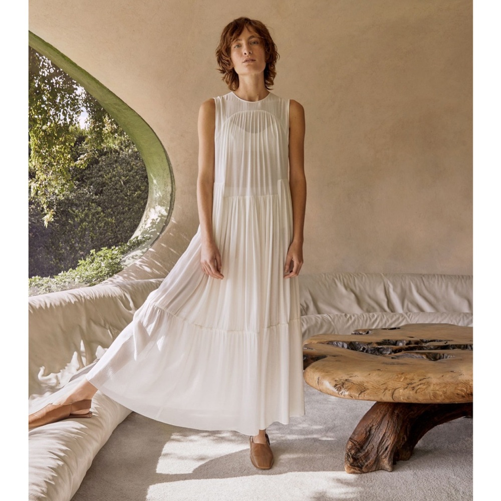 Vince long white dress